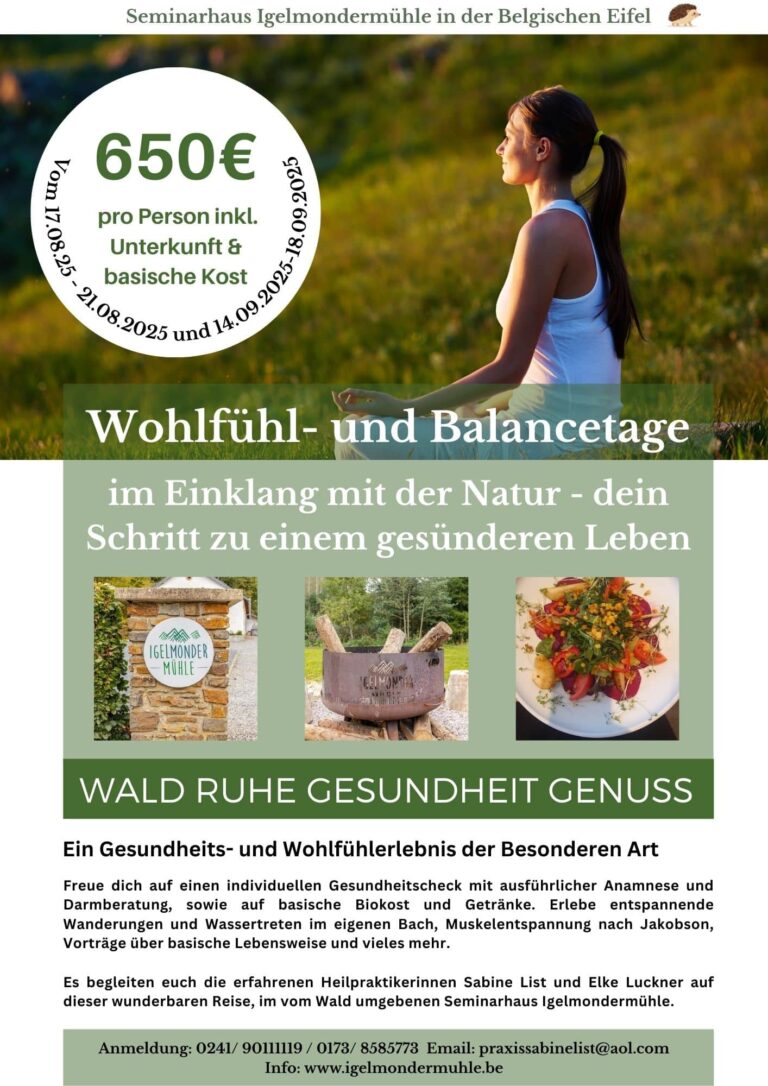 Wohlfühl- und Balancetage